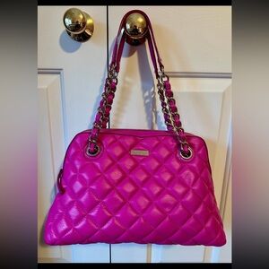 Kate Spade Pink Quilted Handbag and matching wallet